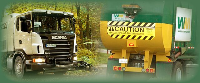 Waste management truck